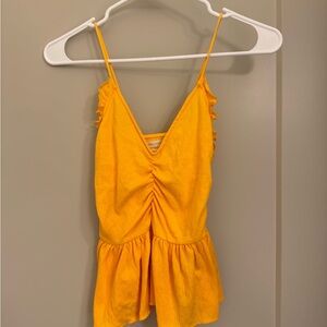 Urban Outfitters Yellow Camisole with Ruffles